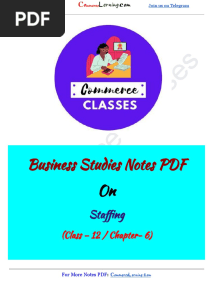 Business Studies Notes PDF Class 12 Chapter 6