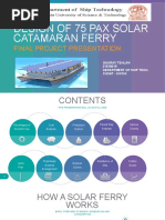 Design of Hybrid Wind Solar Ferry