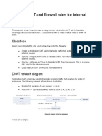 Create DNAT and Firewall Rules For Internal Servers