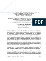 Ecturas Contemporáneas de Arolina Oronado Con Sin Perspectiva de Género Las Escritoras Españolas Ante