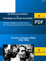 Aula 1 Da Reforma Sanitária À Estratégia de Saúde Da Família 2020. 1 Uninassau Estagio em Saude Publica