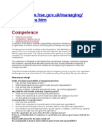 Competence, Role-n-Resp of H&S