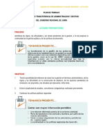 Plan de Trabajo - Actividades Preparatorias Transferencia