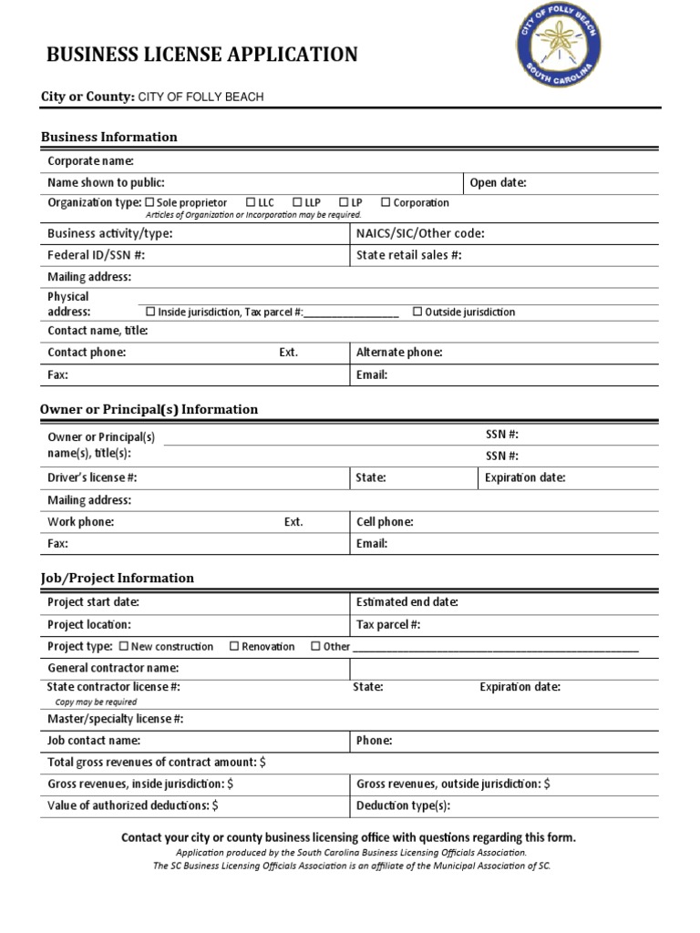 Business License Application | PDF | Business | Economies