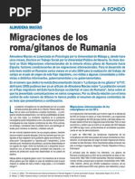 Migraciones de Los Roma Gitanos Rumanos