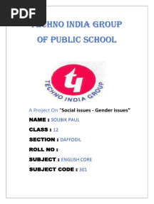 English Project Soubik Paul