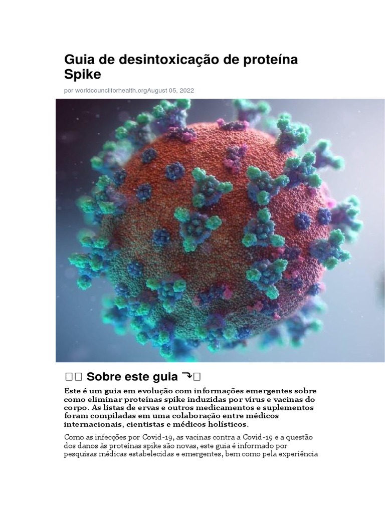 Guia de Desintoxicação de Proteína Spike | PDF | Vírus | Proteínas