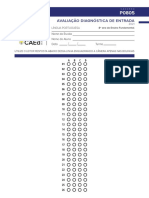 Avaliação diagnóstica de entrada de Português para 8o ano