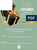 2 Sesiones: Gift Card