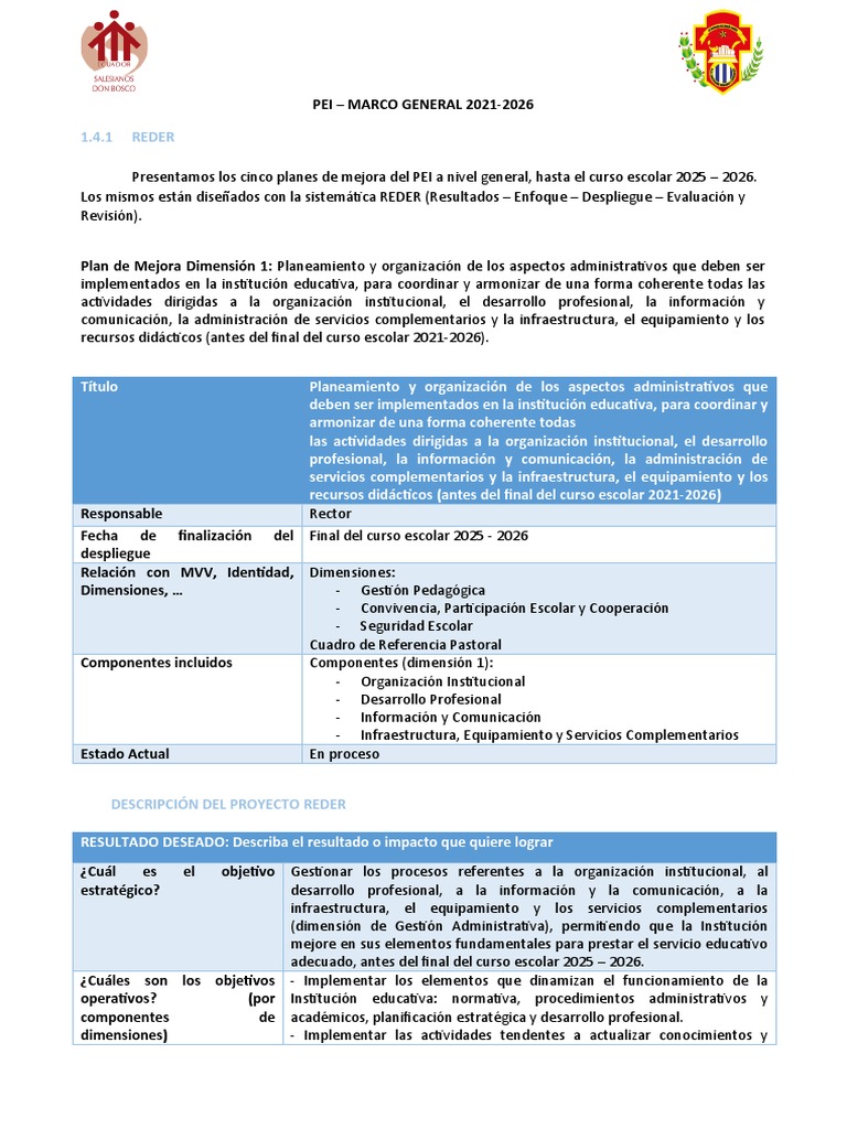 9333c51c - PEI REDER | PDF | Plan de estudios | Método de enseñanza