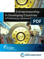 ISM Growth Entrepreneurship in Developing Countries A Preliminary Literature Review February 2016 Infodev