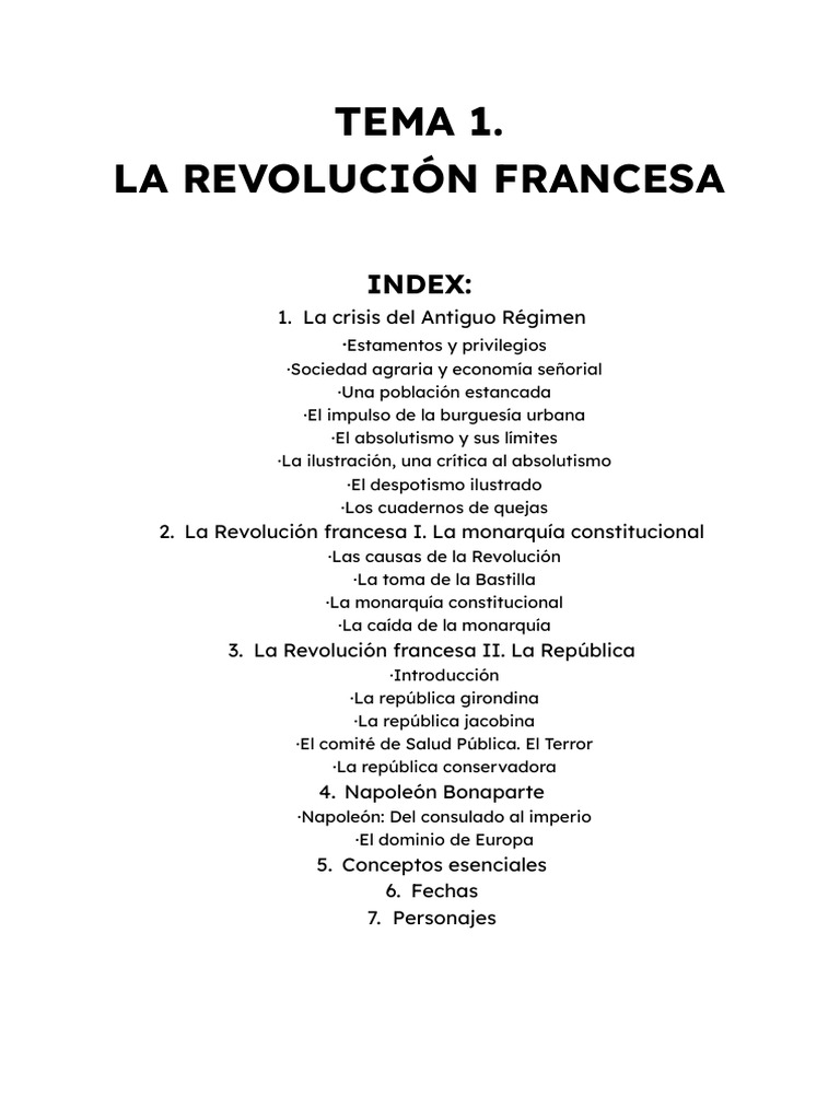 Historia de la Revolución Francesa | PDF | revolución Francesa | Napoleón
