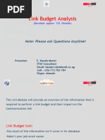 Link Budget Analysis 1