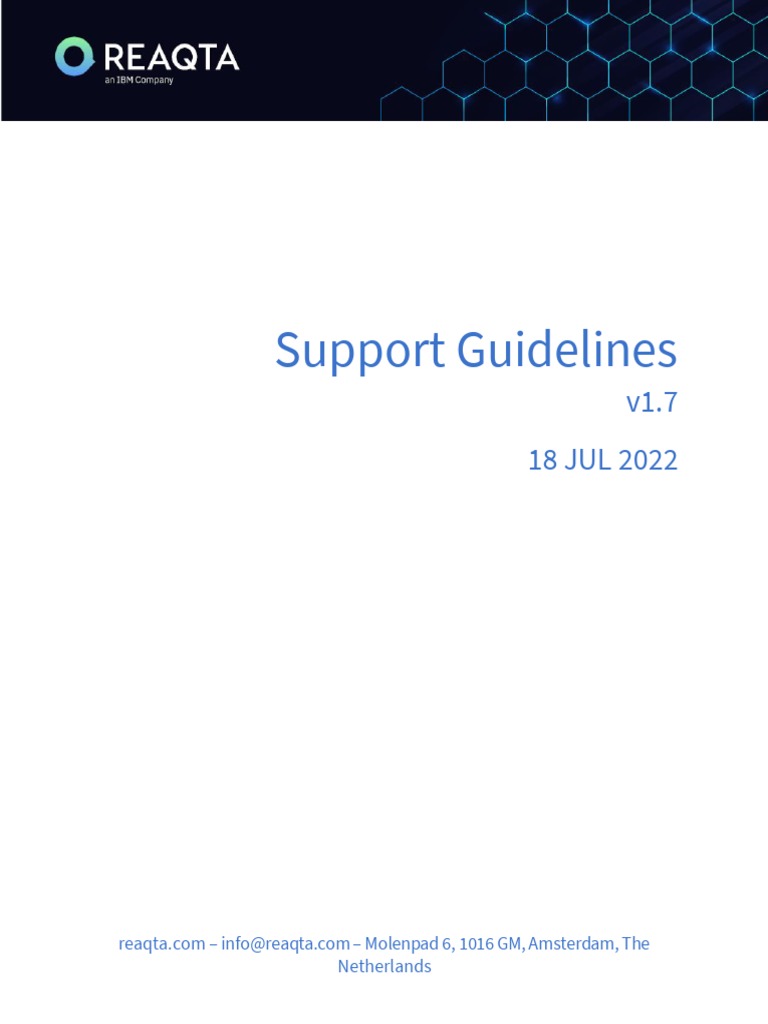 IBM ReaQta Support Guidelines v1.7 | PDF | Windows Registry | Proxy Server