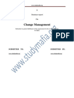 Mba Change Management Report