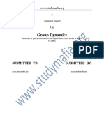 Group Dynamics Seminar Report