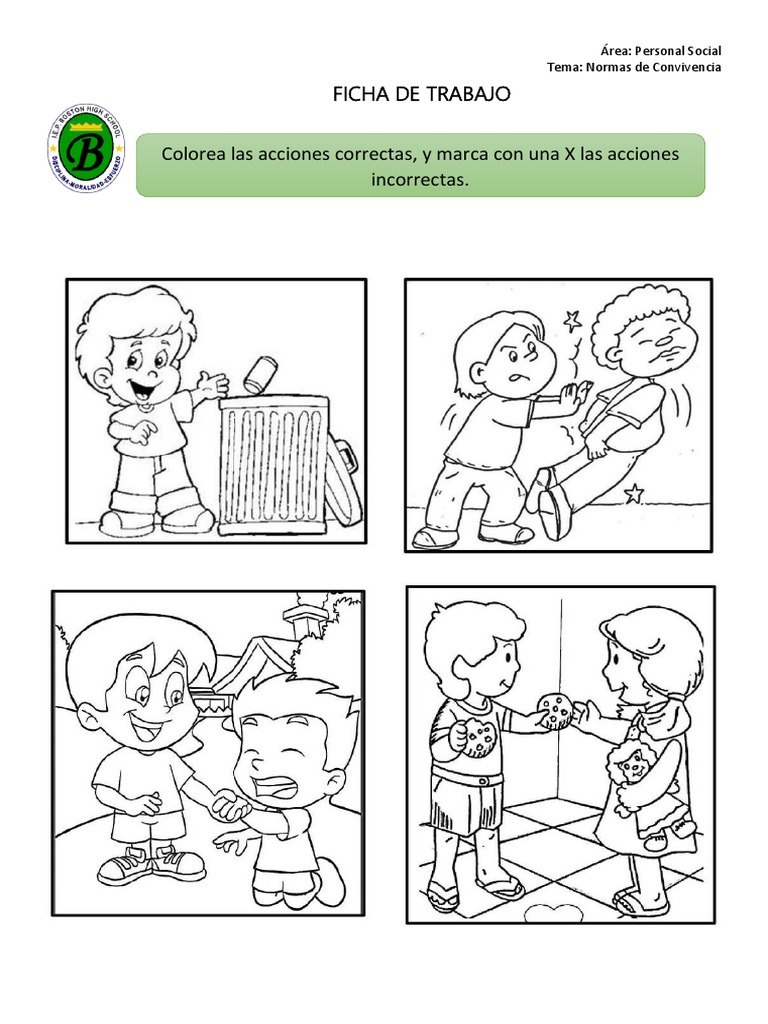 Acciones Correctas e Incorrectas para Niños | PDF | Informática