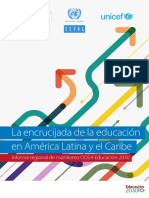 La Encrucijada de La Educación en América Latina y El Caribe