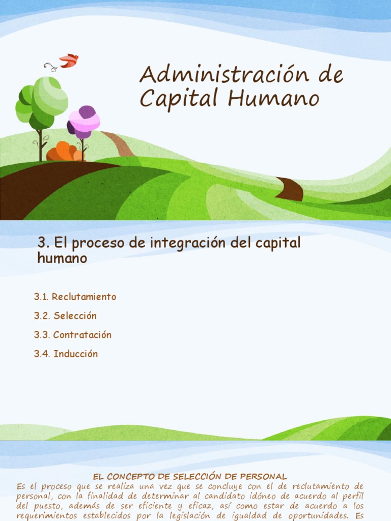 Apuntes Unidad 3 Administral de Capital Humano | PDF | Reclutamiento