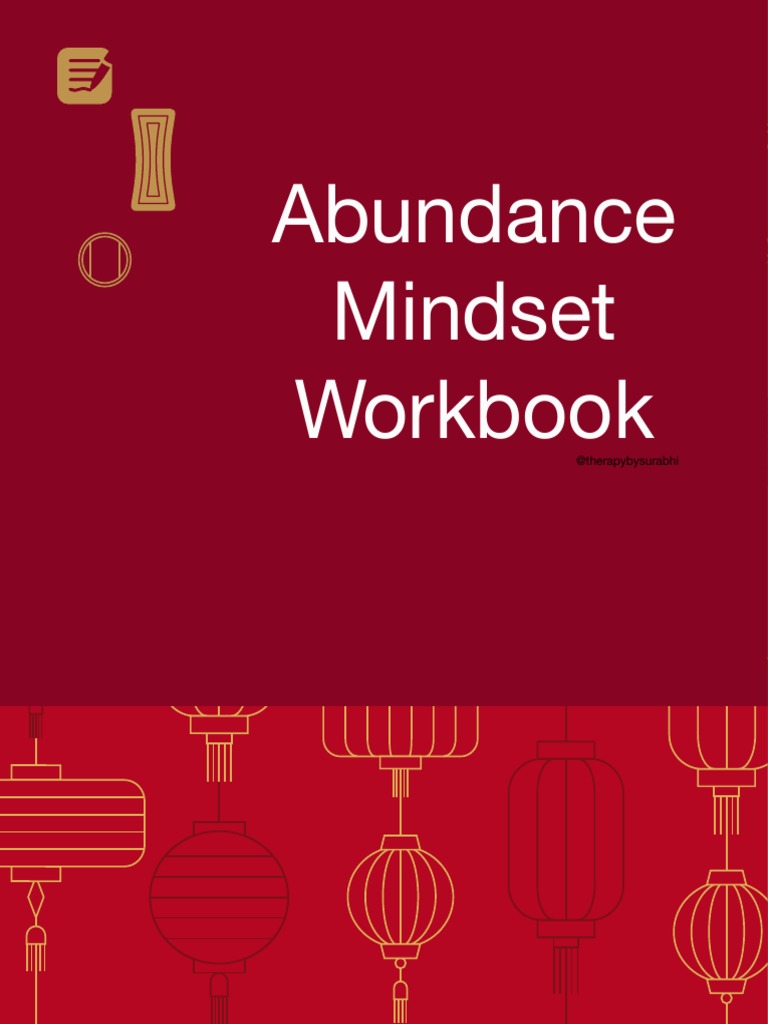 Abundance Mindset Workbook Pdf Intention Mind