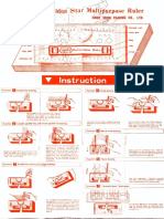 Golden Star Multipurpose Ruler Patent No 20222