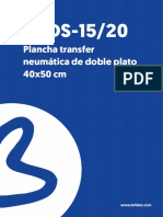 Manual Plancha Transfer Neumatica Brildor Doble Plato 40x50cm