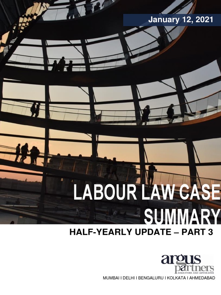 Labour Law Case Study PDF Employment Supreme Court Of India