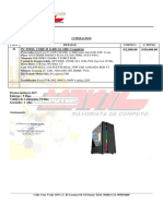 Cotizacion Computadora Core I5 11400 Marzo 22 - 03 - 2022