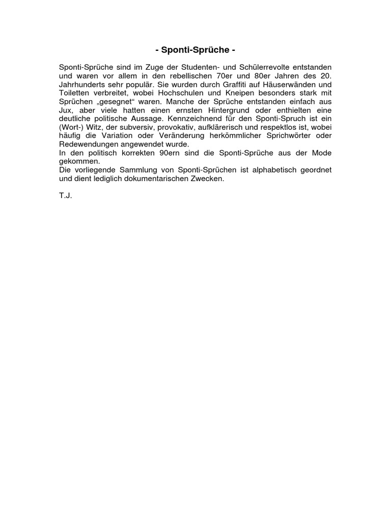 Sponti | PDF