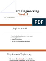 Week 5 Software Requirements Engineering
