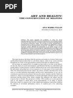 Art and Reality - The Construction of Meaning