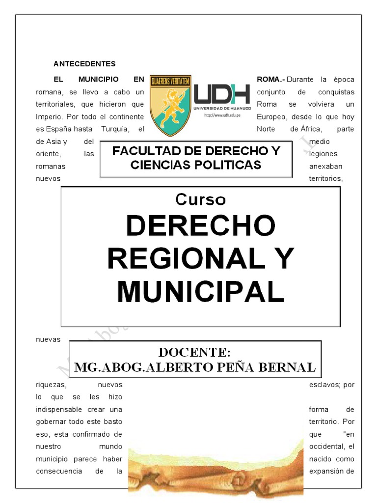 Significado y evolución del municipio | PDF | Gobierno local | Alcalde