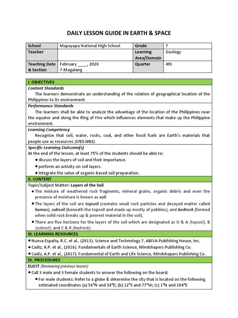 7es Lesson Plan Sample Pdf Math