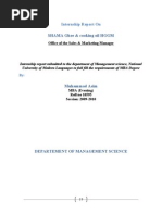 Download Internship report on SHAMA Ghee HGGM By Asim Malik by Asim Malik SN61921310 doc pdf