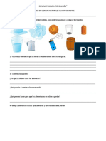 Examen Ciencias 4 Bimestre