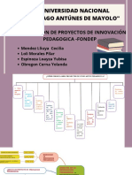 Formulación de proyectos de innovación pedagógica UNMSM