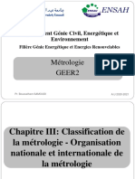 Métrologie Geer2: Département Génie Civil, Energétique Et Environnement