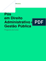 2019.07 Programa Pos DIREITO ADMINISTRATIVO E GESTO PUBLICA