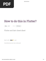 Flutter Cheat Sheet