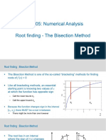 WK 5 - 1.3 Root Finding - The Bisection Method
