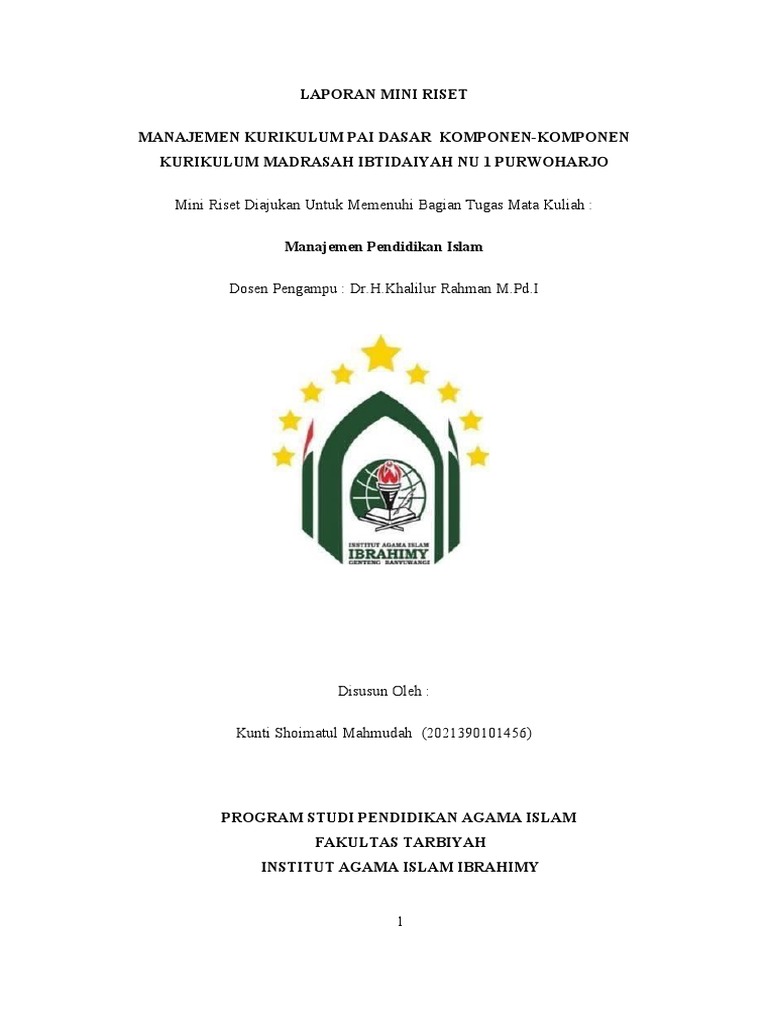 Laporan Mini Riset | PDF