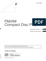 Fm/Am Compact Disc Player: CDX-GT790UI