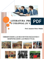 Literatura Prehispánica Y Colonial (S1 Y S2) : Prof. Amancio Flores Muñoz