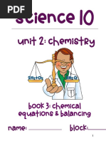 Book 3 - Chemical Equations Balancing Work Sheet Chemistry