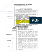 Formato Esquema de La Exposición SP 2022 - II GRUPO 3