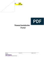 Manual Instalación Portal: Proveedor: Ibm Wi: 82148