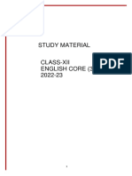 XII Study Material English 2022-23