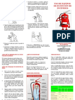 Triptico Uso de Extintores