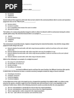 Chapter 5 Evolution and Biodiversity Exercises IB SL