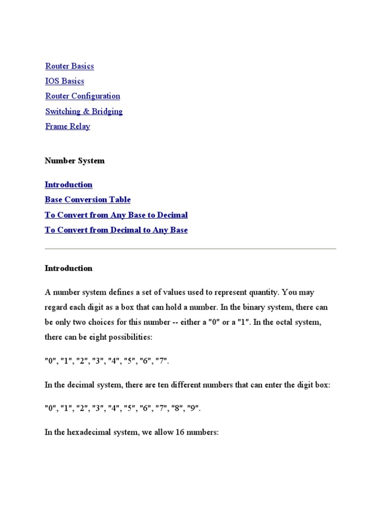 Router Basics IOS Basics Router Configuration Switching & Bridging